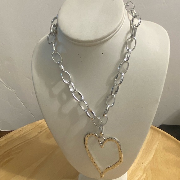 Silver Heart Pendant Necklace - Picture 2 of 16